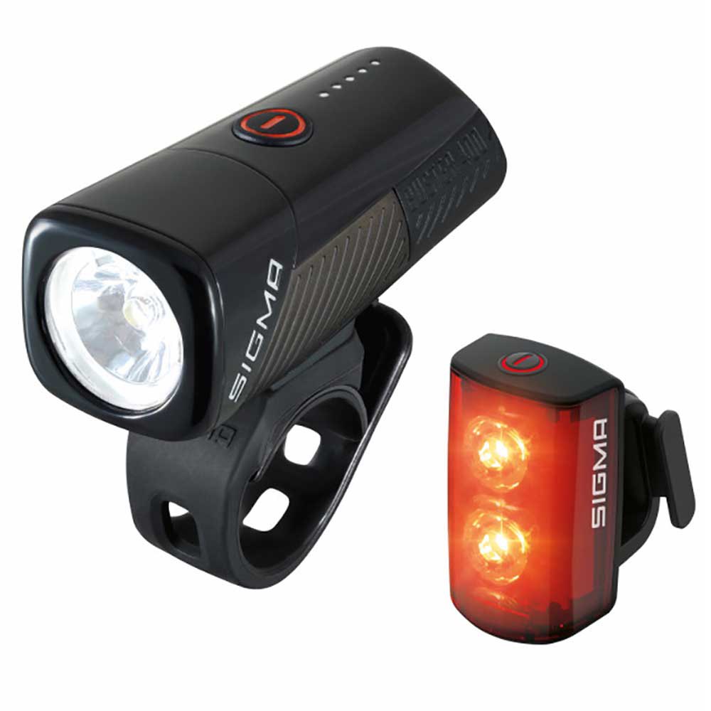 Jeu de Lumières Sigma Front Buster 400 Rear RL 80 LED USB noir