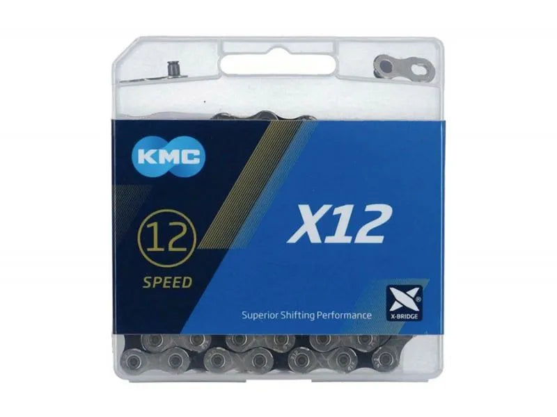 CHAÎNE KMC X12 1/2x11/128 126 MAILLONS 12V ARGENT